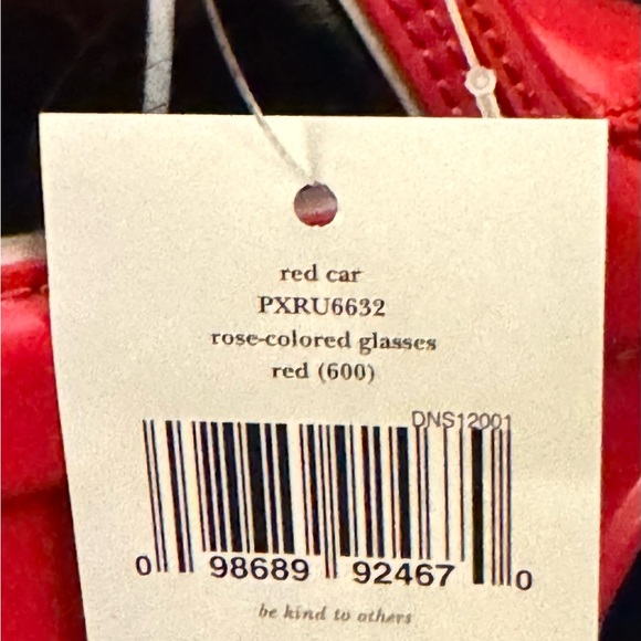 NWT The Kate Spade New York "Rose-Colored Glasses" Red Car Bag - Picture 14 of 16